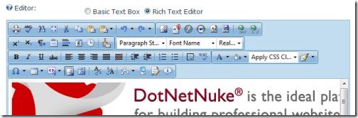 DotNetNuke RadEditor using ToolsDefault.xml