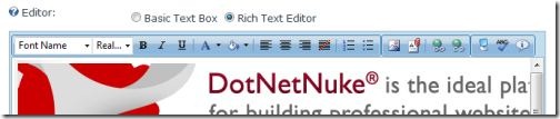 DotNetNuke RadEditor using ToolsMinimal.xml