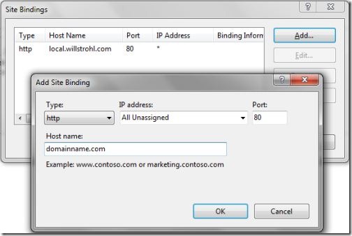IIS: Host Headers