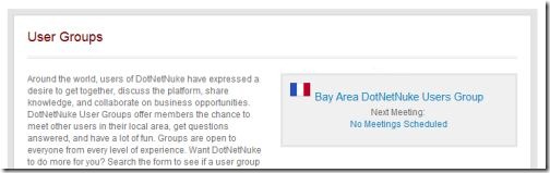 DNN User Group: Bay Area DNN User Group with France Flag