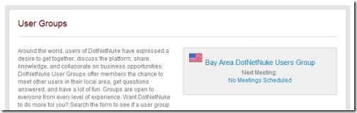 DNN User Group: Bay Area DNN User Group with American Flag