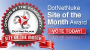 DotNetNuke Site of the Month Banner
