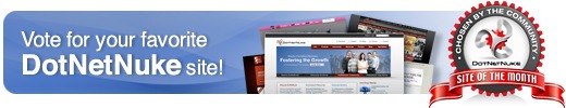 DotNetNuke Site of the Month Banner