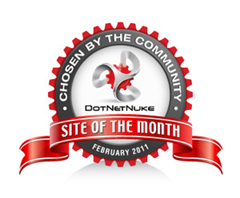 DotNetNuke Site of the Month