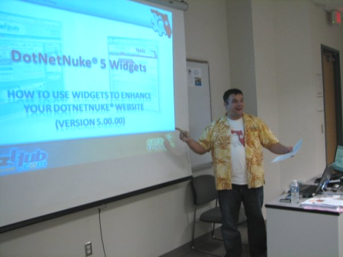Will Strohl speaking at the 2009 South Florida Code Camp