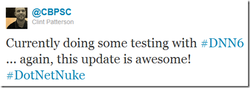 DotNetNuke 6 Twitter Buzz