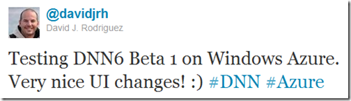 DotNetNuke 6 Twitter Buzz
