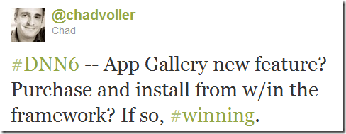 DotNetNuke 6 Twitter Buzz