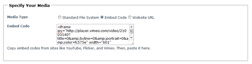 DotNetNuke Media Module 04.00.00: Specify Your Media