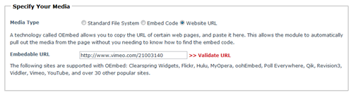 DNN Media Module 04.00.00: Specify Your Media Website URL
