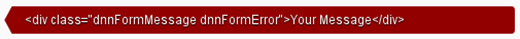 Error DotNetNuke 6.0 Message