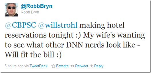 Twitter Status Update by RobbBryn