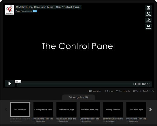 DotNetNuke: Then and Now video channel