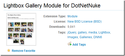 Lightbox Gallery Downloads as of 02/14/2012