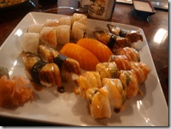Yabi Japanese Steakhouse: Sushi (Eel, Salmon, Winter Garden Roll, Wasabi Roll)