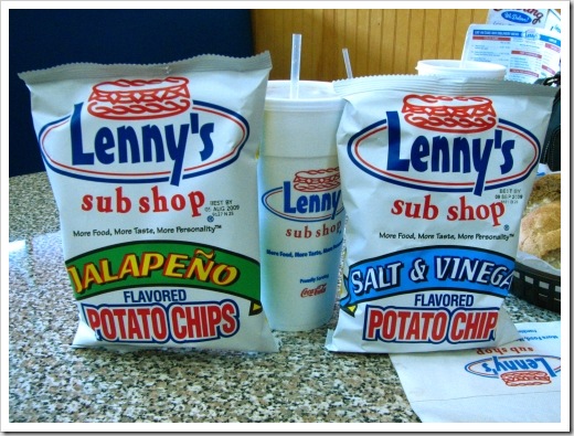 Lenny's Sub Shop: Branded Chips, Cups, and Napkins