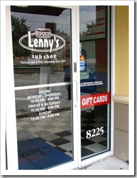 Lenny's Sub Shop in Tampa, FL