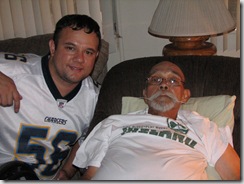 My Grandfather and I, only a week before he passed