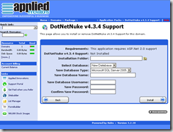 Limited to DotNetNuke version 4.03.04