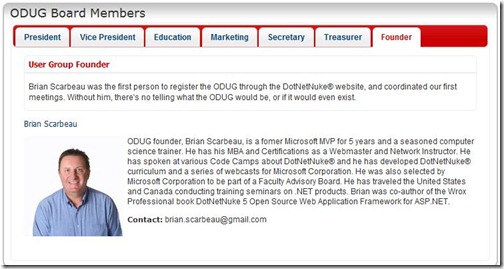 ODUG Board Members