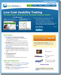 UserTesting.com Screen Shot