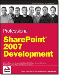 Wrox Professional SharePoint 2007 Development