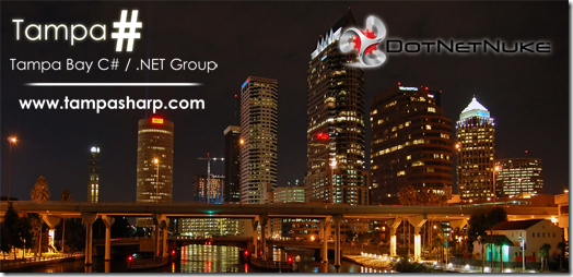 Tampa# User Group Meeting feature DotNetNuke