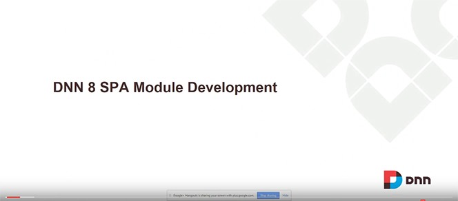 DNN 8 SPA Module Development Pattern