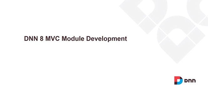 DNN 8 MVC Module Development Pattern