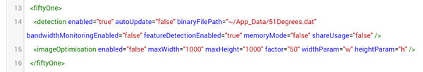 51Degrees configuration file changed