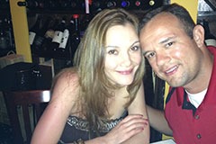 Boca Raton, FL - At a hole-in-the-wall Italian restaurant she found