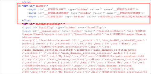 Where the Mark-Up was Moved to Using the DNN Relocator Widget