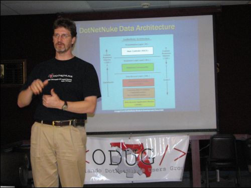 Stan Schultes talking to the ODUG