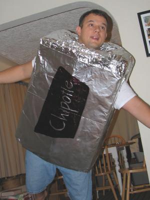 Will as a Chipotle Burrito on Halloween (2007)