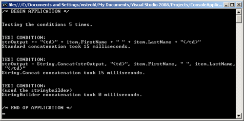 Console Application