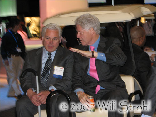 A Rich Guy and President Bill Clinton