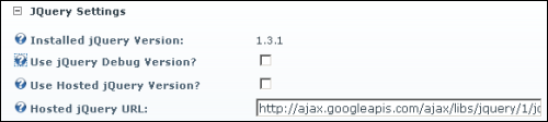 Host Settings - jQuery version 1.03.01
