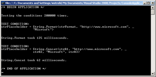 Console Application
