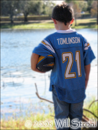 Kohen in his LaDanian Tomlinson jersey